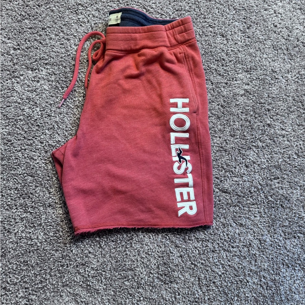 Hollister Men's Athletic Shorts in Red